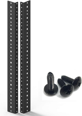 Jingchengmei 10U Steel Rack Rails Kit with Hardware - 2 Pieces (10URR)