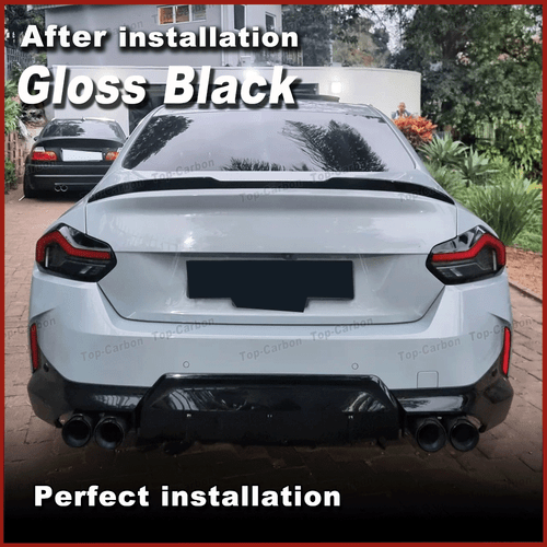 Alerón trasero negro brillante alerón trasero para BMW G42 230i M240i G87 M2 21-24 - Imagen 3 de 12