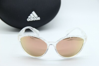 NEW ADIDAS SP0012 26G ROSE GOLD CLEAR AUTHENTIC SUNGLASSES W  display picture 3