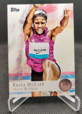 2012 Topps U.S. Olympic Team Silver #95 Erica McLain Track & Field trading card