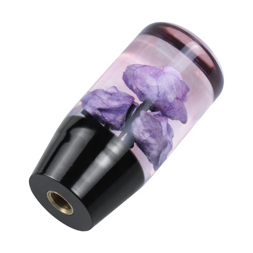 VIP 10CM JDM Clear Real Flowers Manual Gear Stick Shift Knob Lever Shifter - Picture 22 of 37