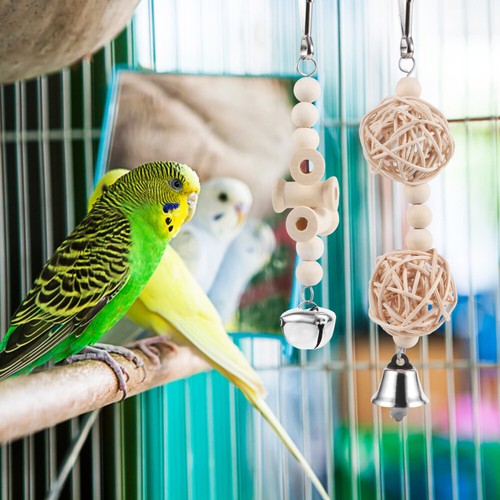8Pcs Parrot Toys Bird Chewing Playthings Pet Bird Playing Teething Toys - 第 11/12 張圖片