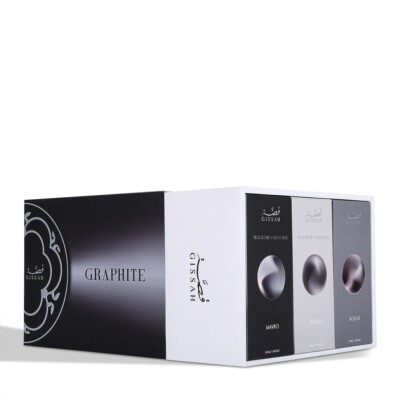Graphite Set by Gissah Fragrances 3x 50ml Sprays - Free Express