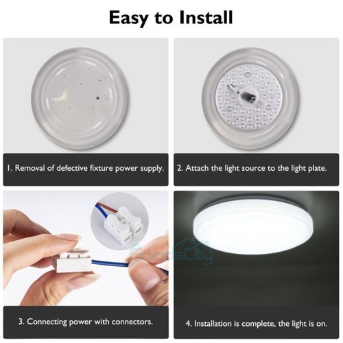 24W 6500LM Ceiling LED Light Replacement Engine Retrofit Ceiling Fan Light Kit - Picture 8 of 14