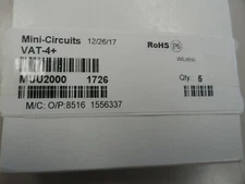 Lot of 5 Mini-Circuits VAT-4+ 4 dB Fixed Attenuator, DC - 6000 MHz, 50Ω