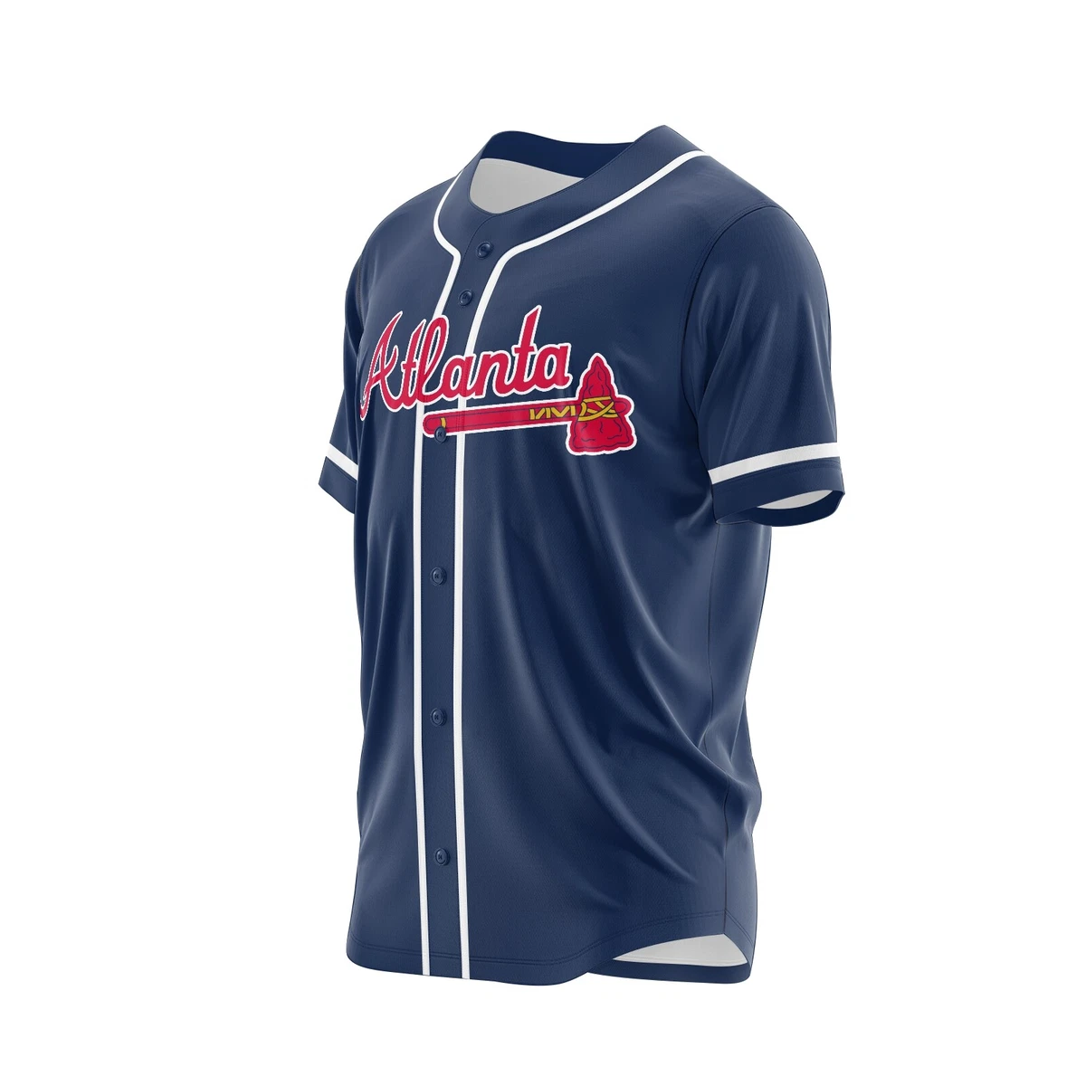 Nike MLB Atlanta Braves Official Replica Jersey City Connect Blue/White