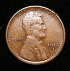 1912-S Lincoln Wheat Cent  XF+