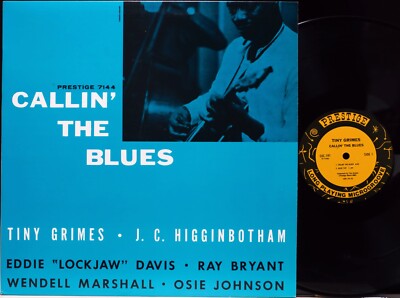 TINY GRIMES ''CALLIN' THE BLUES'' PRESTIGE OJC LP MONO VG++/EX Eddie Lockjaw Davis