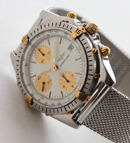 BREITLING Men's Watch, 81950 Chronomat, Automatic Chronograph, GOLD accents!