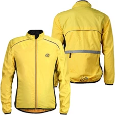 Bicycle Cycling Jacket Long Sleeves Waterproof Reflective Windbreaker Rain Coat