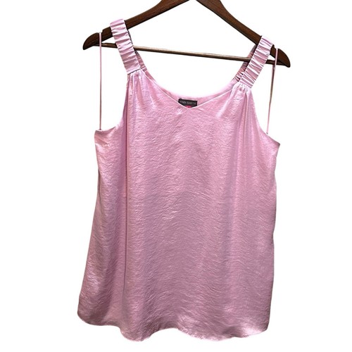 Vince Camuto Light Pink Ruffle Strap Tank Top Women’s Size Small