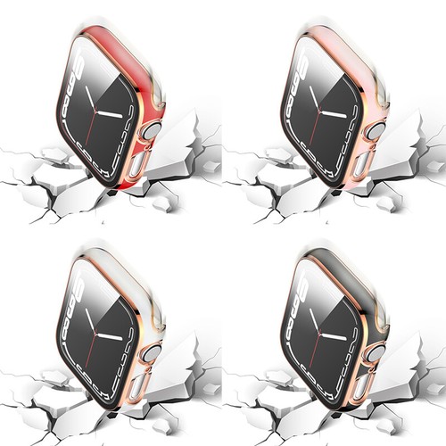 Für Die Apple Watch 1/2/3/4/5/7/7 Serie In Temperierten Glasschilddiener - % - Picture 6 of 22