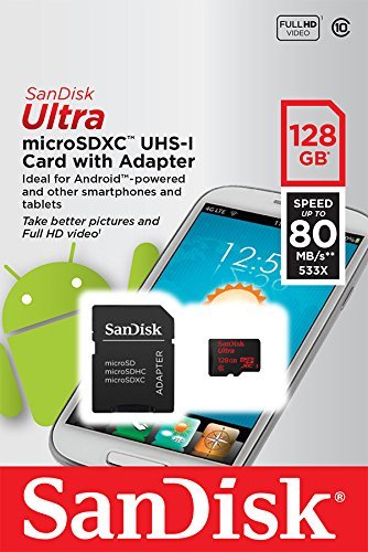 Карта памяти 128gb sandisk Ultra sdsqunc-128g-gn6ma microsd xc uhs-i class10 + адаптер (619659133795)