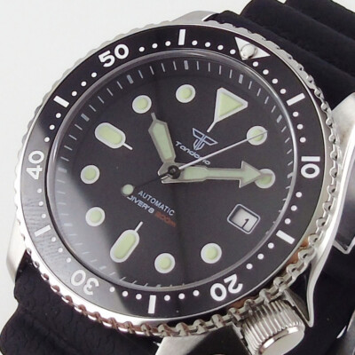 Tandorio Japan NH35A Automatic Waterproof Bronze Diving Men Watch Sapphire Glass