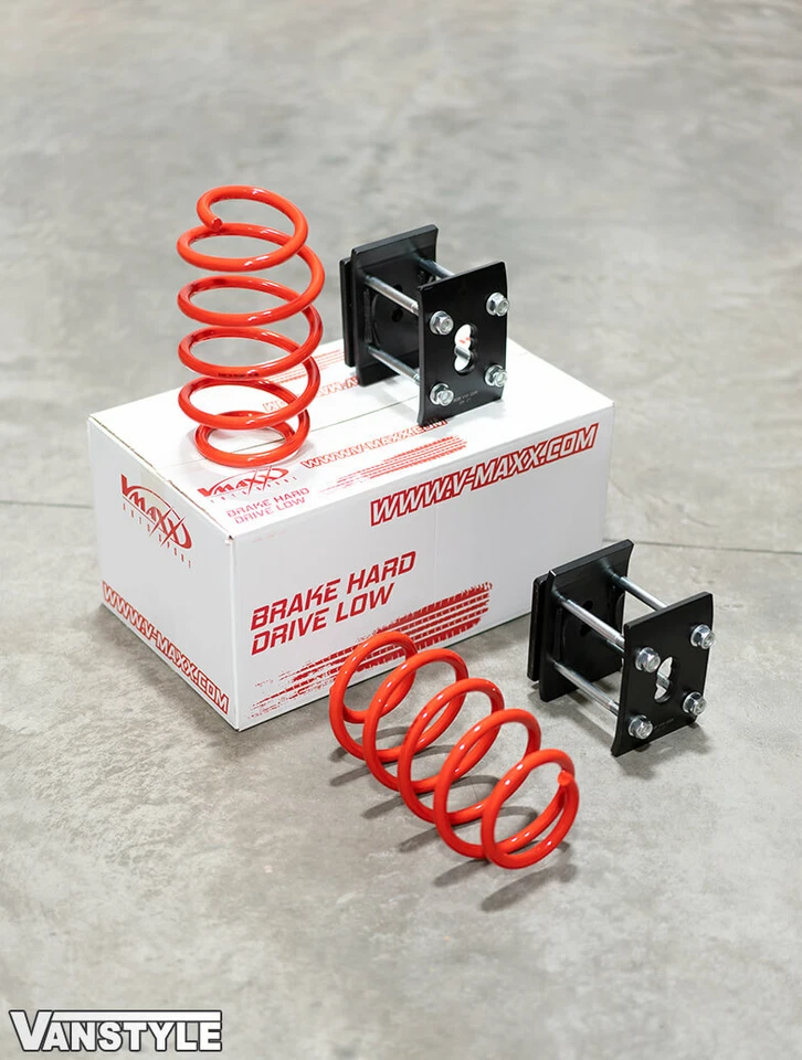 FITS VW CADDY SWB MK4 15-21 V-MAXX SPORT 55MM FRONT REAR LOWERING SPRING SHACKLE - Image 3 of 4
