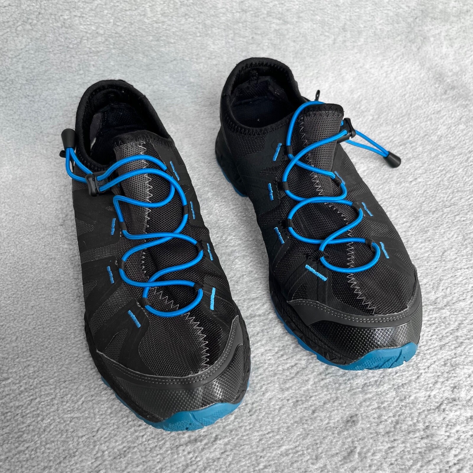 Botas Haglofs Mujer Talla 40 2/3 Negro Azul Híbrido II Senderismo Seguimiento Sendero AHAR