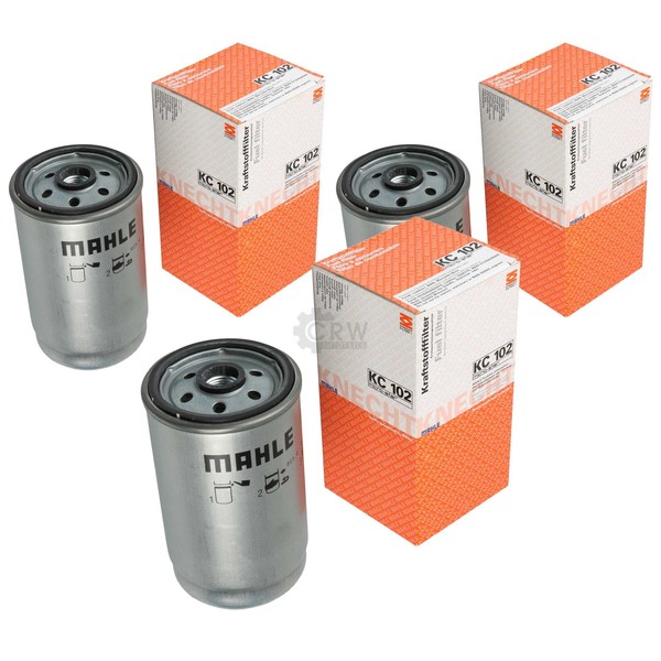 3X Mahle / Knecht Kraftstofffilter KC 102 Fuel Filter-image