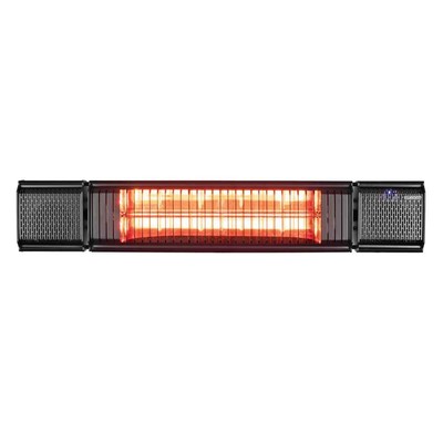 Smarte Terrassenheizung mit Bluetooth und LED-Licht: Heat and Beat Black