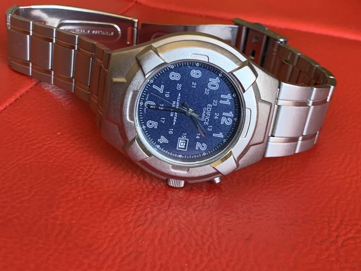 Casio Super Illuminator Edifice 100m w Navy Blue Face (2312)