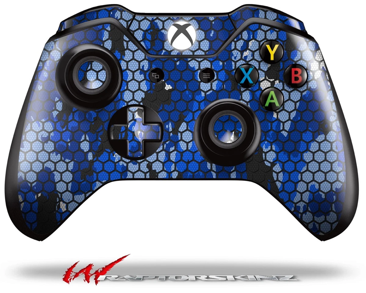 Pellicola Adesiva Protettiva In Vinile Blu Carbonio Per Xbox One S (Slim) - Decalcomania
