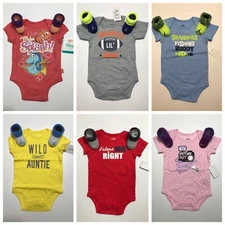 Nike or Jordan Infant Booties & Disney Carter Childrens Place Bodysuit 0-3M 3-6M