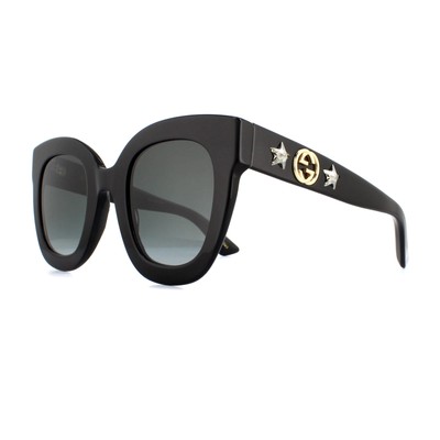Gucci Sunglasses GG0208S 001 Black Gray Gradient | eBay