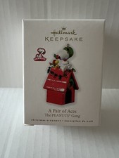 Hallmark 2010 Peanuts Gang A PAIR OF  ACES Snoopy & Woodstock NIB