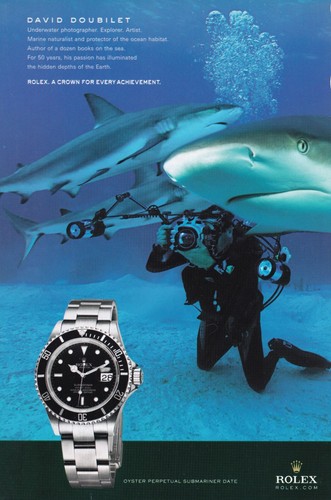 ROLEX Submariner David Doubilet Original 2015 Print Ad!! - 第 1/1 張圖片