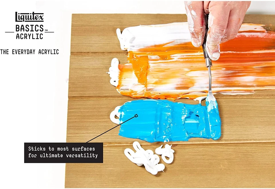 Pintura Acrílica Fluorescente Liquitex BASICS Paquete de 1 Calidad Estudiante 4.46 OZ Foto 4 de 4