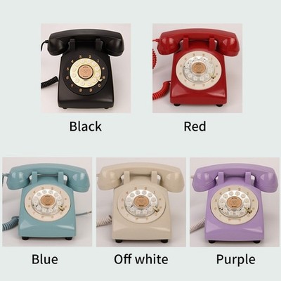 Vintaged Rotary Dials Telephone With Voice Recording For Wedding Decoration