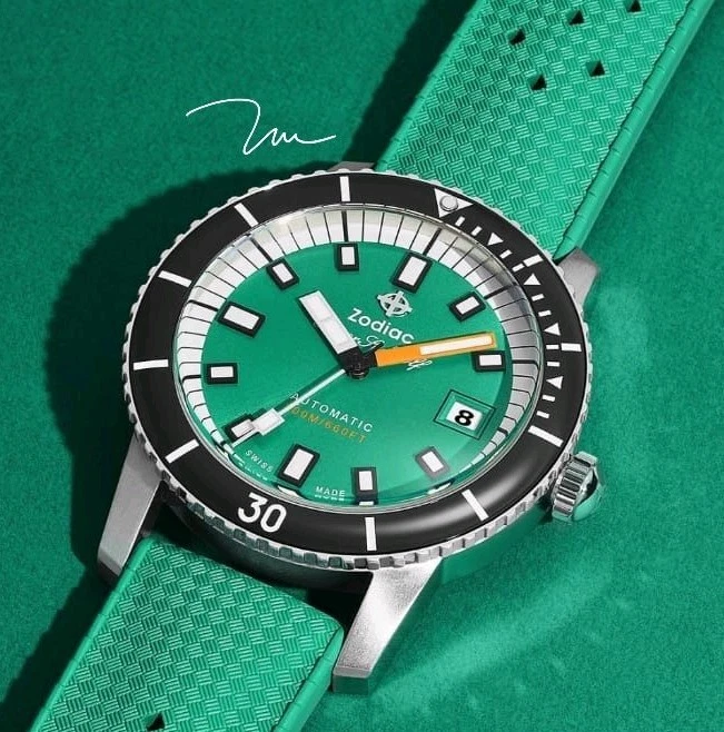 Reloj Automático Zodiac Super Sea Wolf Compresión Buzo RefZO9305 Hecho en Suiza Nuevo en Caja Foto 2 de 4