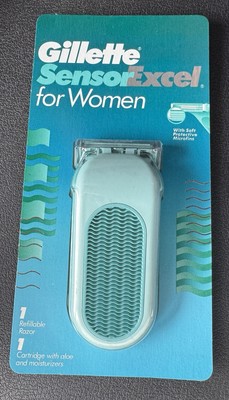 NEW Gillette Sensor Excel Razor for Women 1 Refillable Razor 1996 VTG SEALED BA2