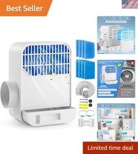 3-in-1 Indoor Dryer Vent Kit with 8-Layer Filter 10FT Hose Lint Trap Box wit
