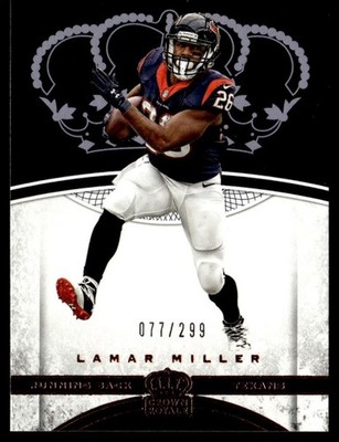 2017 Panini Crown Royale Bronze Lamar Miller 077/299 Houston Texans #23
