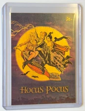 Hocus Pocus Limited Gold Plated Artist Signed “Disney Classic” Trading Card 1/1