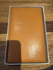 Vintage Pig Skin Made In England Investment Register Unused 7 x 4 Boxed Unused