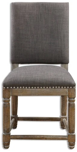 Uttermost Laurens 23 1/4" Wide Nailhead Trim Slate Gray Accent Chair - Picture 2 of 5