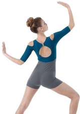 Opposition TEAL Child X-Small Dance Costume Contemporary Boy Short Unitard New