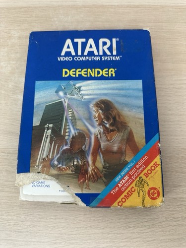 Defender (Atari 2600, 1982) Complete In Box CIB w/ Manual - Tested & Works - Picture 4 of 9