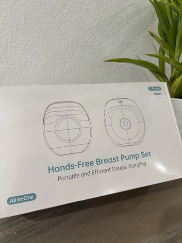 Hands-Free Breast Pump Set Portable and Efficient - New Sealed