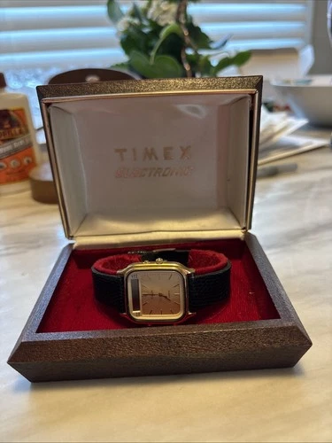 timex electronic watch In Original Box Vintage