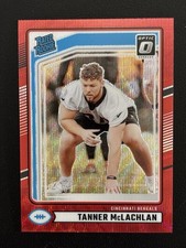 2024 Donruss Optic Tanner McLachlan Rated Rookie Red Wave Prizm RC. Pack Fresh