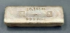 Rare Vintage Poured 10.145 oz Silver Bar W.E. Mowrey Minnesota Toned