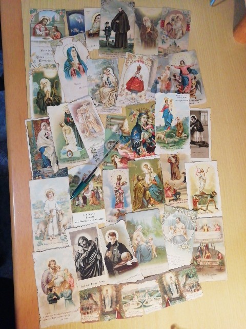 SANTINI, FUSTELLATI, CROMOLITO, EPOCA, DELIZIOSI, LOTTO