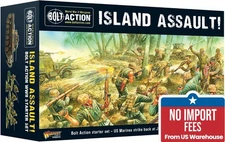 Warlord Bolt Action US Marines  Island Assault Starter Set w/2 Promo  SW (New)