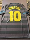 Ronaldo Signed Autograph AUTO UMBRO Soccer Jersey BECKETT BAS COA - L01