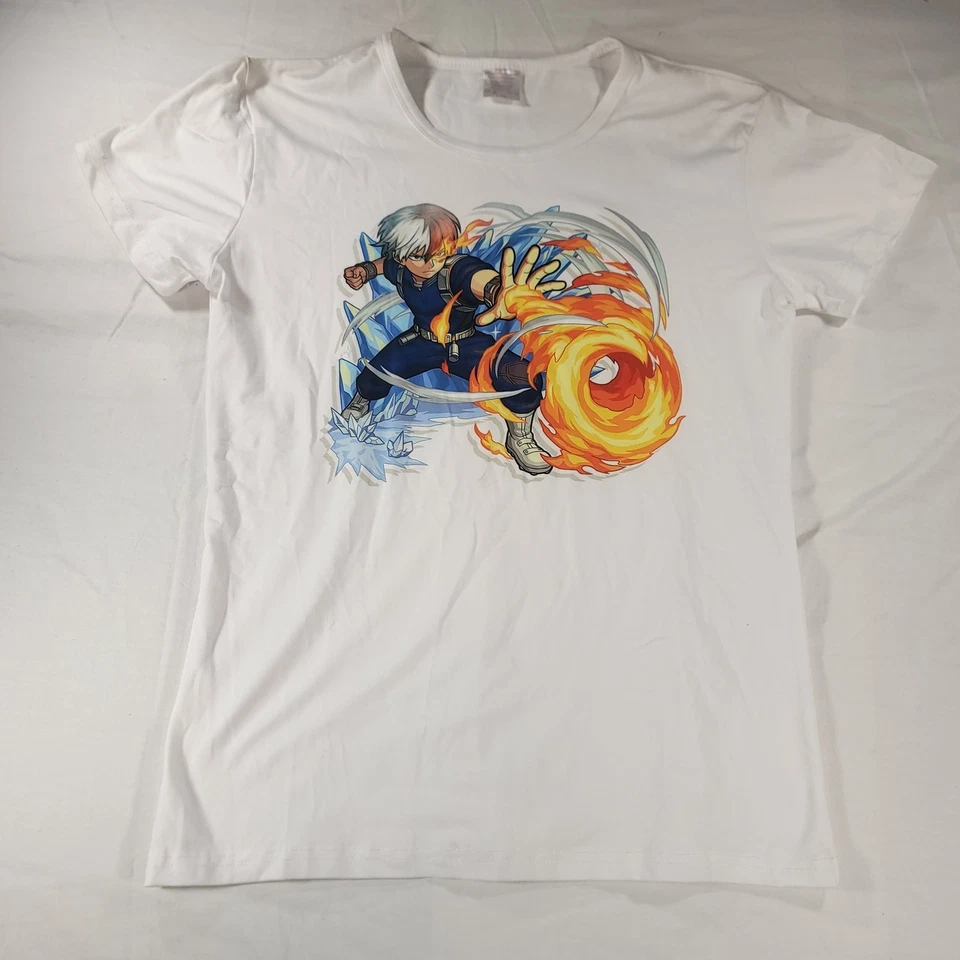 My Hero Academia Graphic Anime Short Sleeve Shirt Youth Boys Size 2XL White - Image 2 of 4
