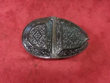 Antique Ornate Cast Iron Coal Scuttle