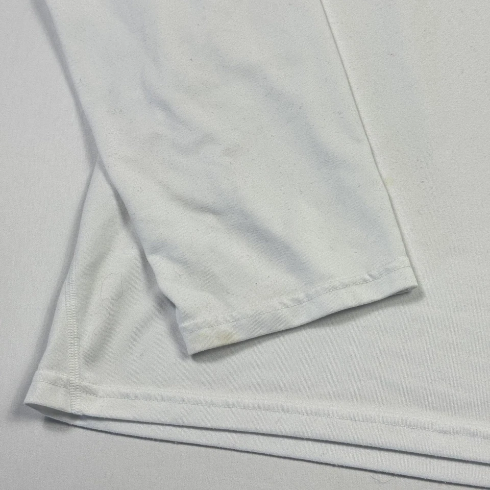 Camisa Polo Ralph Lauren Performance Para Hombres 2XL Blanca Manga Larga Cuello Redondo Poni Foto 4 de 4