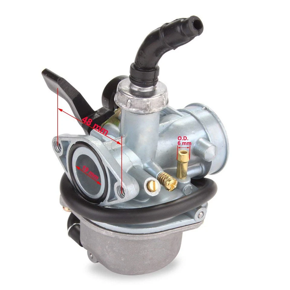 19mm Carburetor for PZ19 Carb 50 70 90 110cc 125cc Apollo CRF ATV Quad Dirt bike - Image 3 of 4